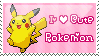 pokemon that are cute and with text that says   'i love cute pokemon'